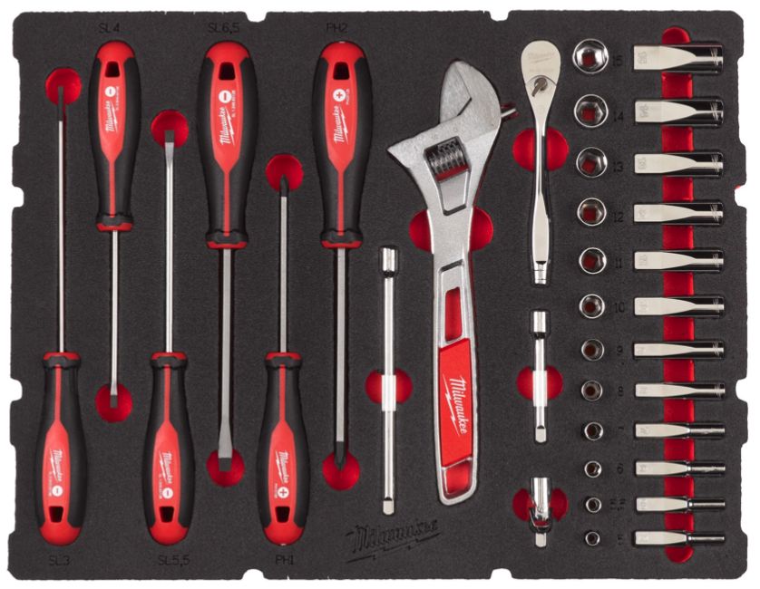 Milwaukee ratchet screwdriver online set